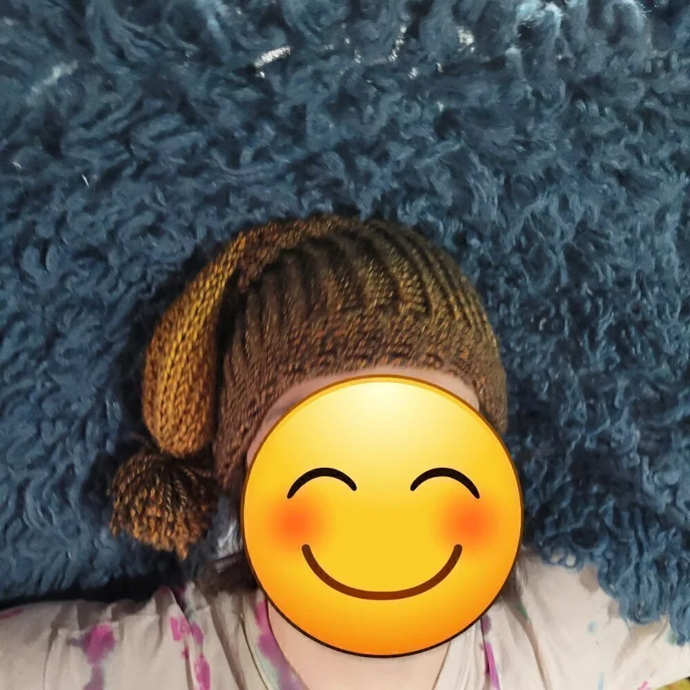 New Handmade Beanie Hang Hat / Gnome Style Knit Onesize Fits Most